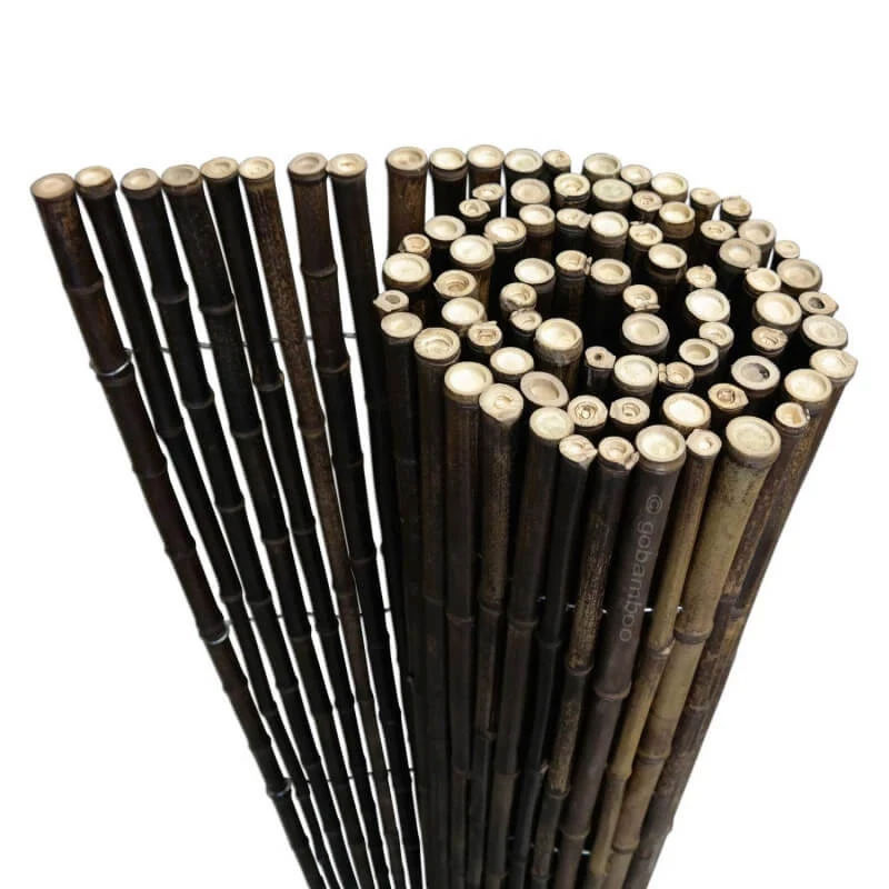 Dunkelbraune Bambusrolle